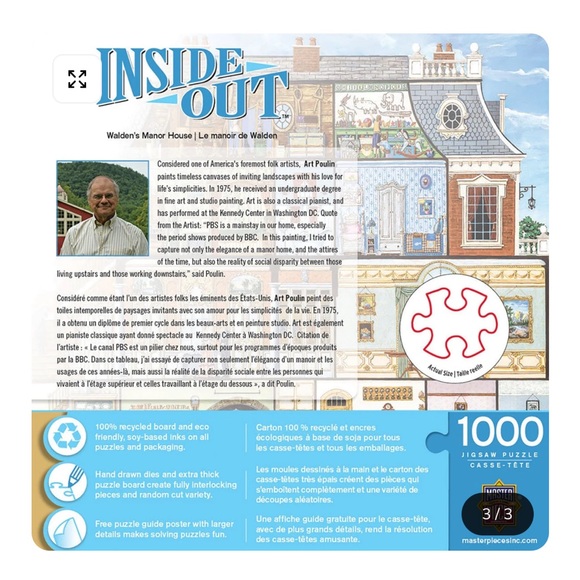 Jigsaw Puzzle Manor House 1000 Pieces - Picture 8 of 10